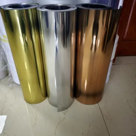 High Gloss Gold Metallized PET Film for Thermoforming