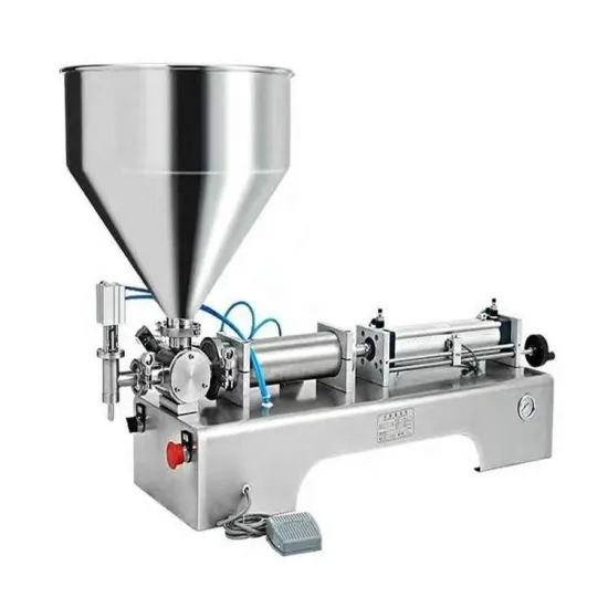 Manufacturer Pneumatic Chocolate Paste Filling Machine with Mixer for Tomato Paste