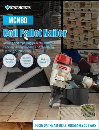 RONGPENG MCN80 Max Design Coil Pallet Nailer Air Pallet Nail Gun