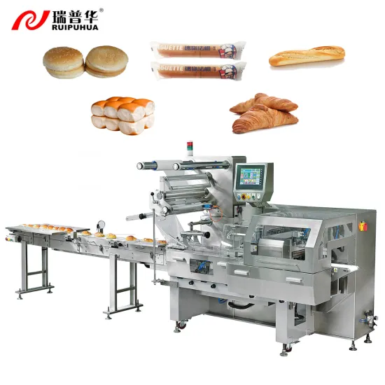 High-Quality Horizontal Pillow Packaging Machine for Burgers, Toast, and Bread