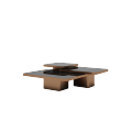 Diseño moderno Mesa de café cuadrada de lujo