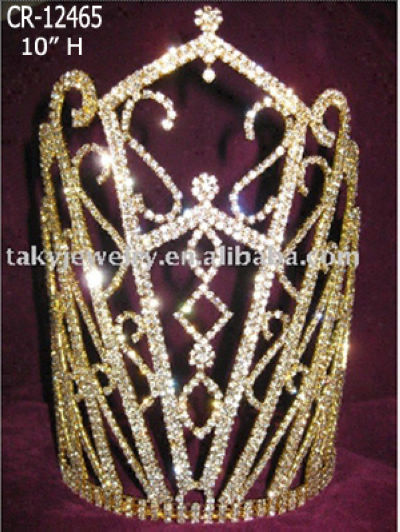 2018 Tall High Gold Plated Pageant Crown