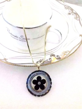 Fashion Necklace, Brass Pendant Necklace, PT2111.