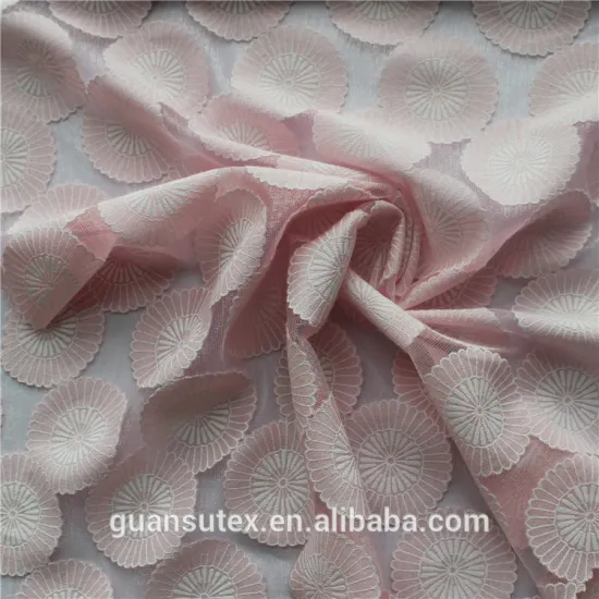 Hot Sale High Quality Polyester/Cotton Lace Fabric For Girls Cloth