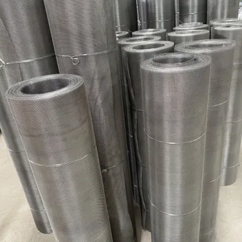 Stainless Steel Wire Rope Net Mesh: 304 & 316 Ultra-Fine Wire Cloth in Various Micron Sizes - Silver Finish