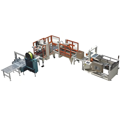 ​​خط التعبئة والتغليف لنهاية الخط لطلبات التجارة الإلكترونية