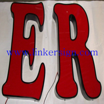 waterproof led custom acrylic storefront signs