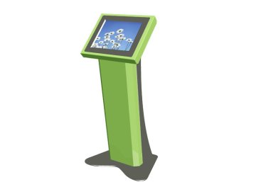 Bank Computer Window Xp Touch Screen Information Free Standing Kiosk / Kiosks