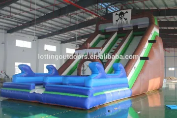 inflatable mini pirate ship slide for sale