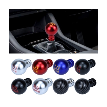 Universal Car Modification 5th & 10th Gear Round Gear Head Shifter Ball Extension Rod Shift Knob
