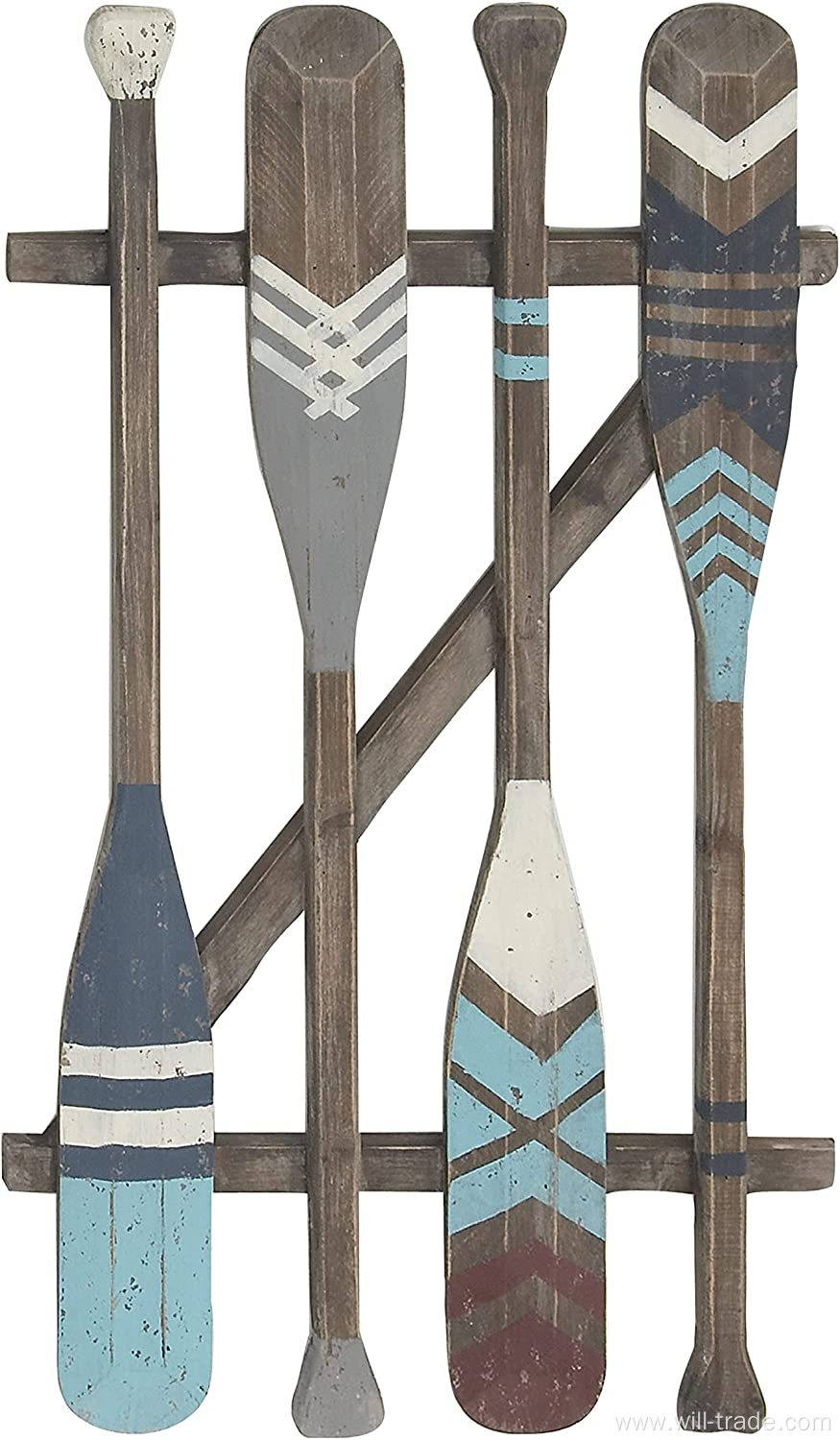 Coastal Wood Oar Wall Decor