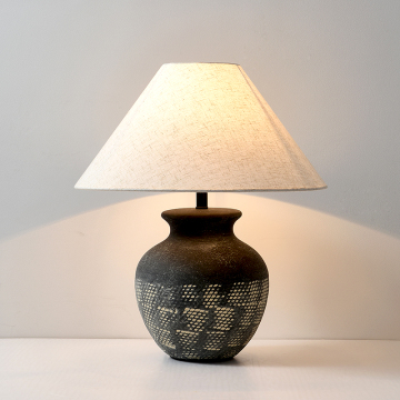 Ceramiczna retro chińska lampa do salonu i sypialni