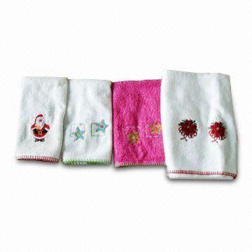 Hand Towel, Customized Embroidered Logos and Colors are Welcome, Made of 100% Cotton