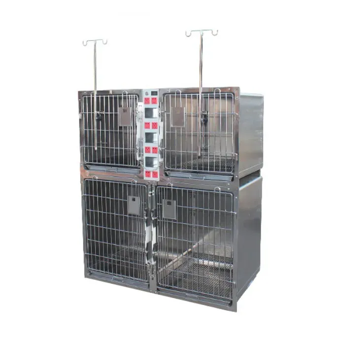 Stainless Steel Pet ICU Oxygen Cabin for Vet Hospitals