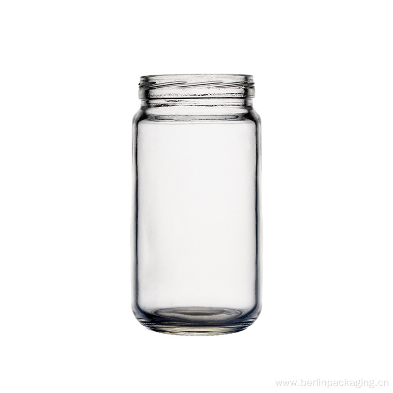 240ml Straight Sided Tall Glass Jar