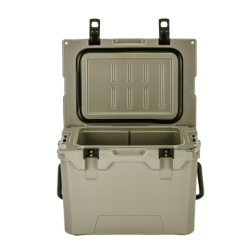 Portable 23L Square Plastic Insulated Cooler Box for Fishing and Camping