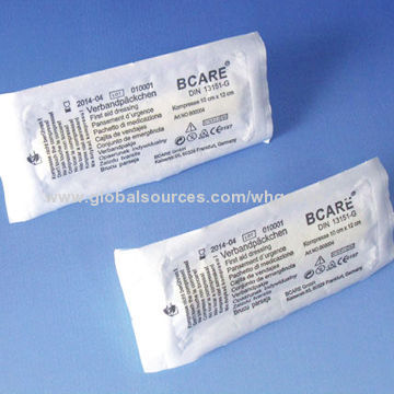 Soft First Aid Sterile Compress (Burn Dressing), Cotton Gauze, Any Sizes, OEM/ODM Orders Acceptable