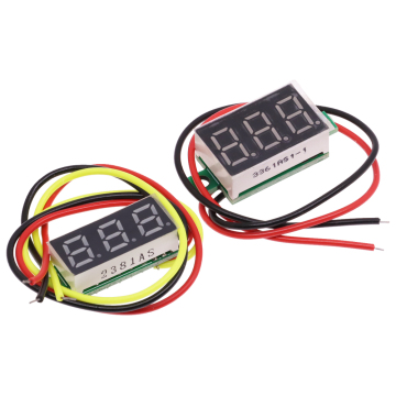 Factory Wholesale 0,28 pouce 0,36 DC 0-100V 2 lignes 3 fil Mini Gauge Tensionmètre