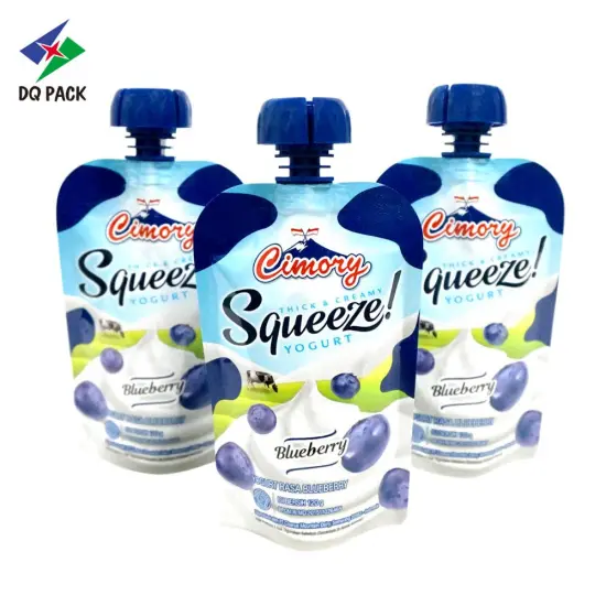 Juicy Fruit Edible Doypack Packaging Stand Up Baby Food Pouch Aluminum Foil drinks plastic bag