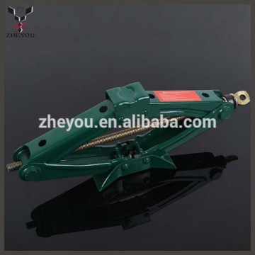 new style 1.5ton green small hand car scissor lift jack tools