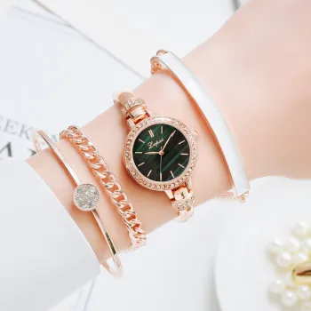 LVPai Diamond Watch and Bracelet Gift Set: The Ultimate Business Companion for Women