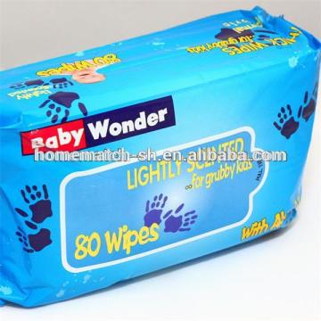 80pc cheap baby skin care wet wipe, baby wipes manufacturer in China