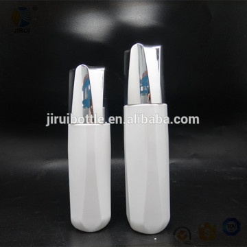 100ml high quality white coating glass cream jar/lotion bottle set