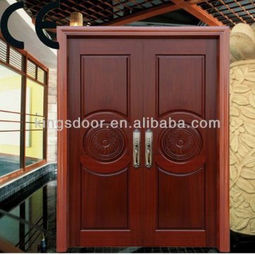 solid teak wood double doors