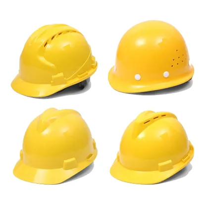 Black ABS Labor Protection Safety Helmet for Construction
