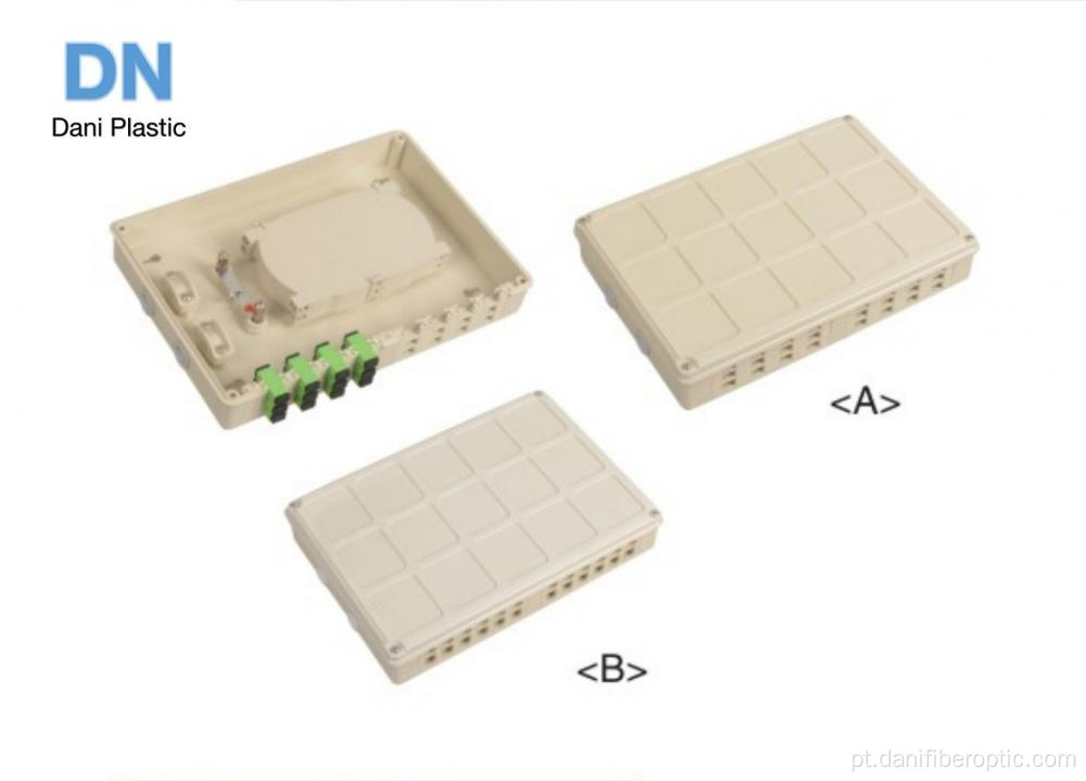 24 núcleos de fibra óptica splicing caixa de plástico