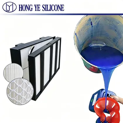Blue HEPA Liquid Tank Filter Silicone Glue