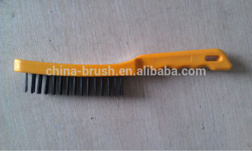 PP plastic handle steel/brass/cppered steel wire brush