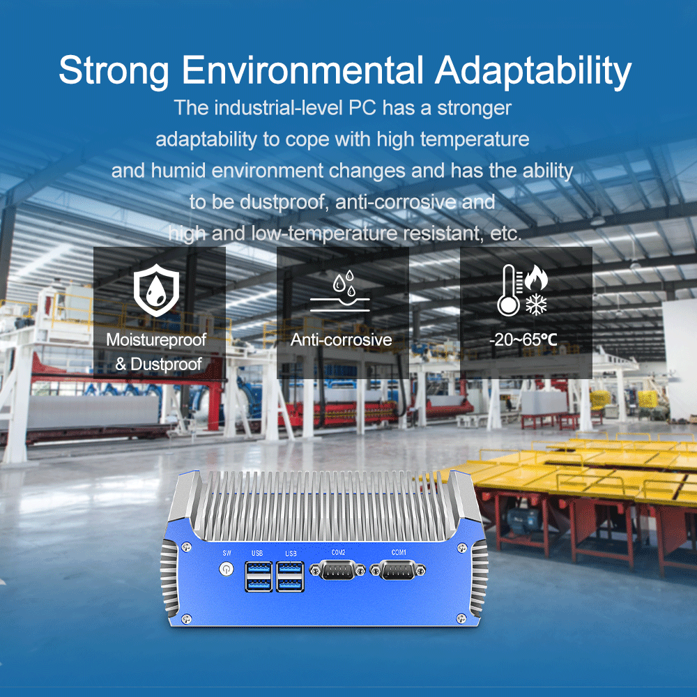 X46G silver-Dual LAN Dual COM Indudtrial PC