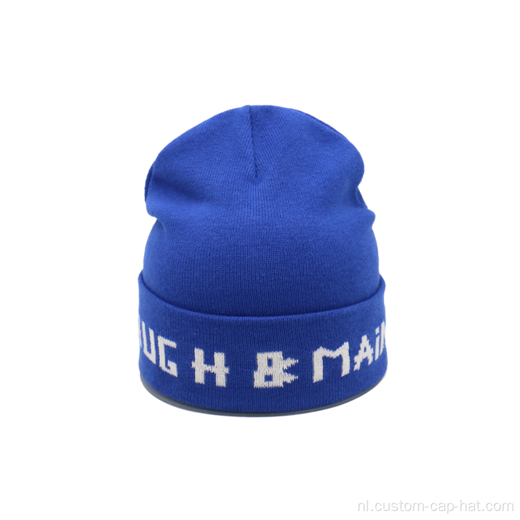 Mode veelzijdige Engelse brief logo beanie gebreide hoed