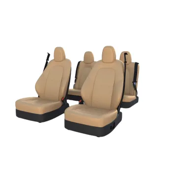 Wholesale Waterproof Tesla Seat Covers: Premium Red Imitation Leather & OEM Logo Sports Design