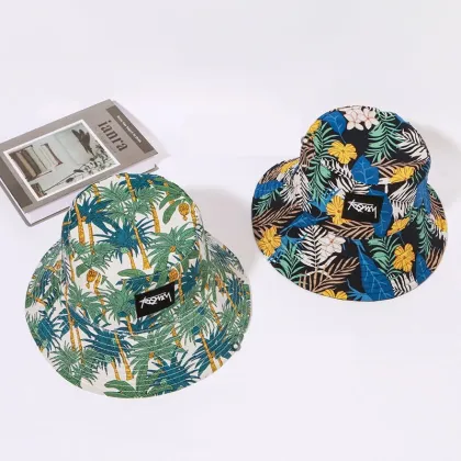 Fashion Reversible Hawaii Autumn Summer Big Head Size Fisherman Hat