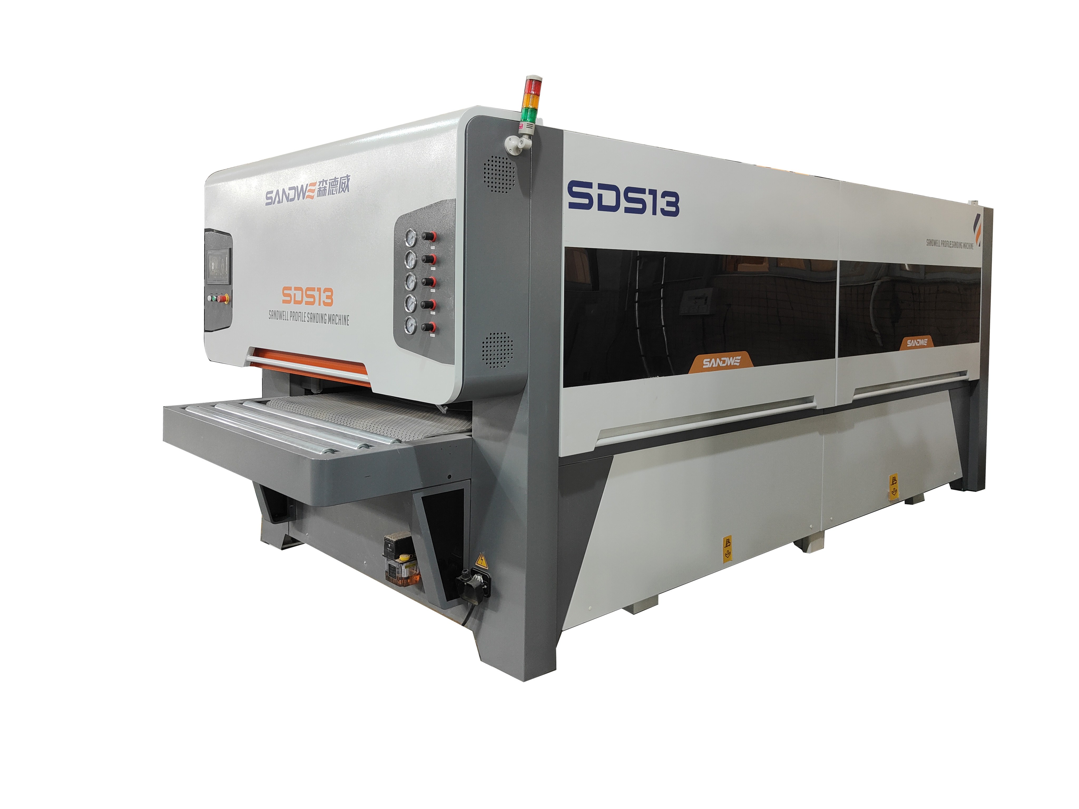 Wooden cabinet door window sanding machinery