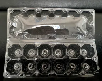 Plastic PET Chicken Egg Packaging for Supermarket