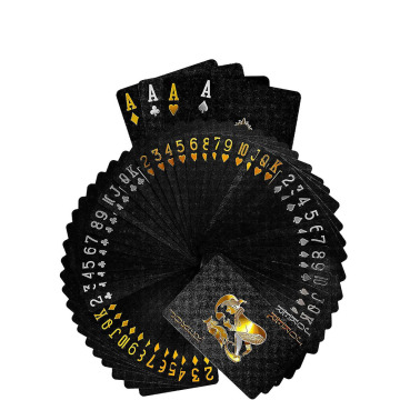 Custom PVC Poker Cards with Printed Design, Glossy Finish, and Logo, Packaged in Boxes