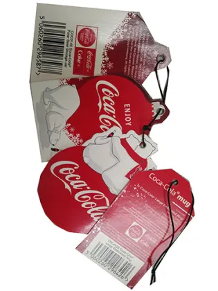 Paper Printed Famous Brands Hang Tag With String