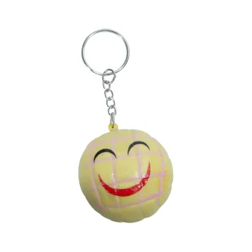 Custom Bread Shape Small Food Stress Relief Keychain - PU Foam Toy