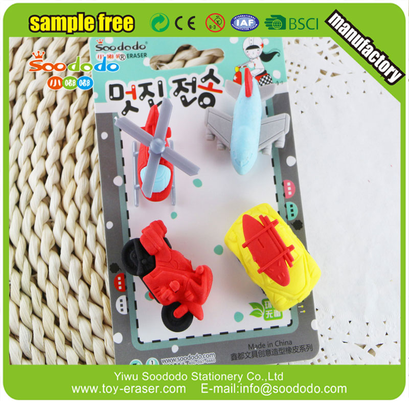 Partihandel 3D bil eraser set