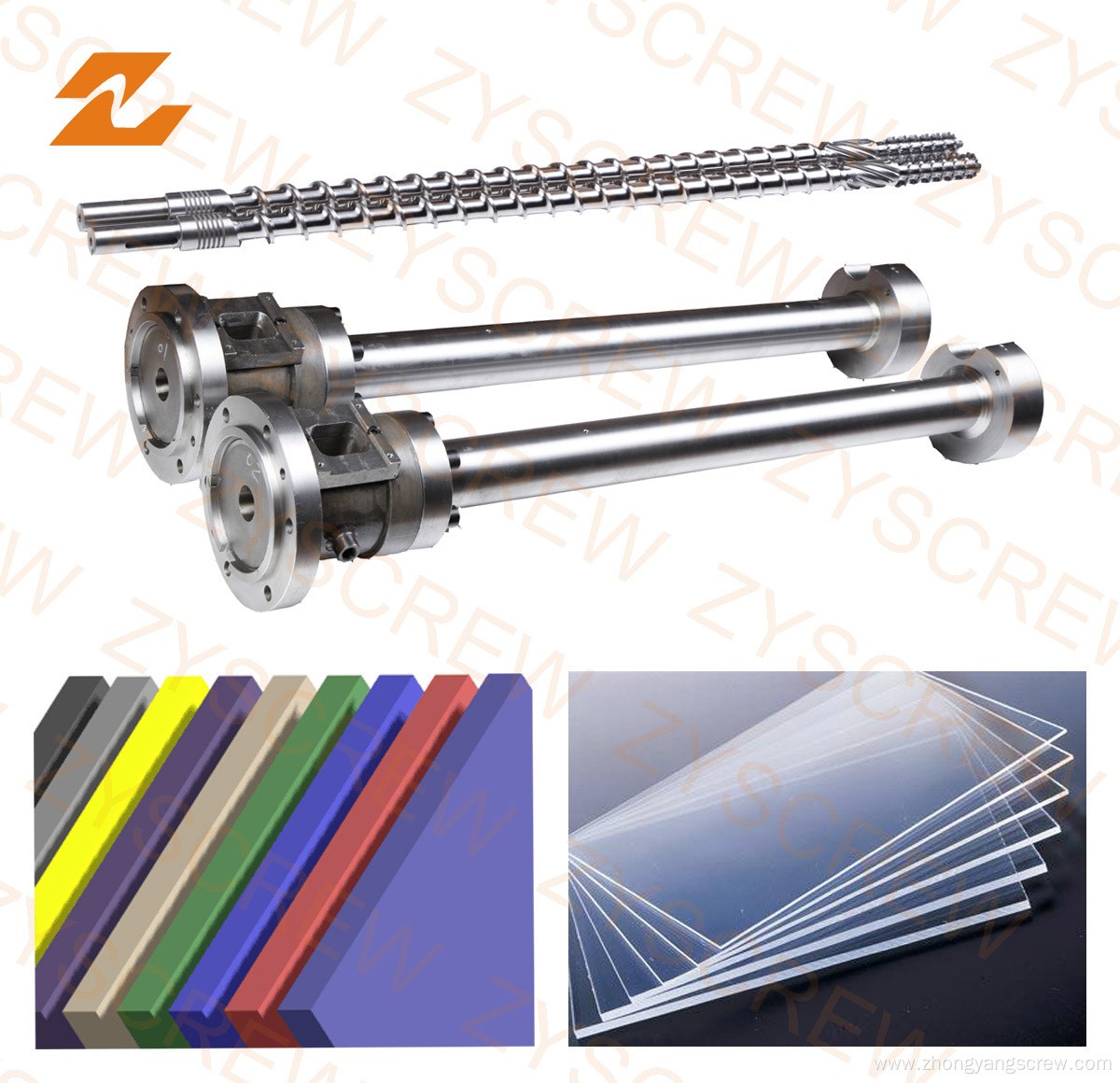 Extruder Single Screw Barrel for Sheet and PVC Pipe