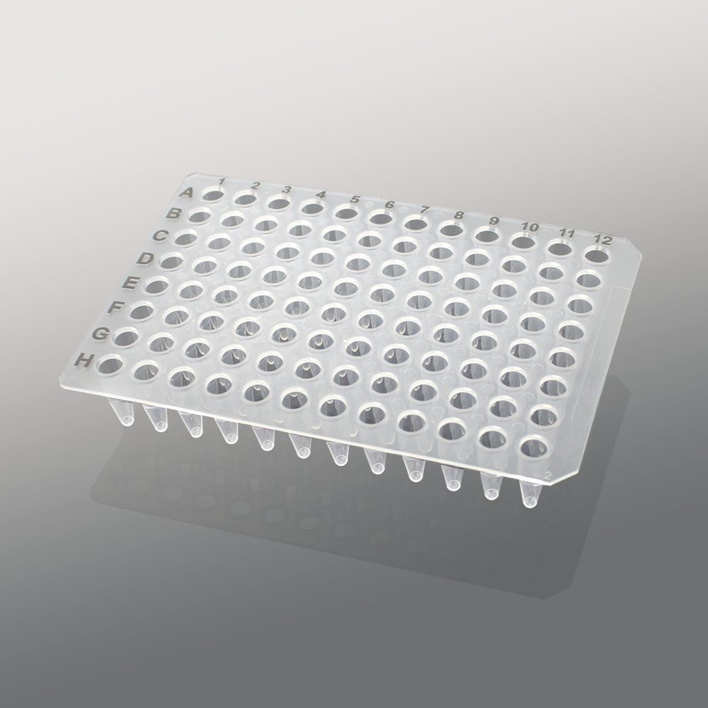 0.2ml 96-well PCR plate without skirt, transparent
