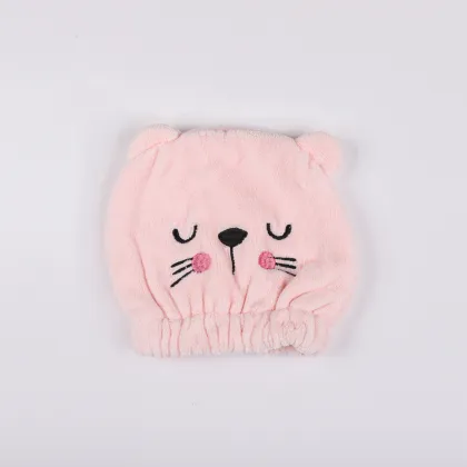 Microfiber kids dry hair cap