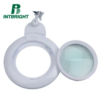 Clamp-on Magnifier Beauty Salon Illumination Magnifying Glass with Light