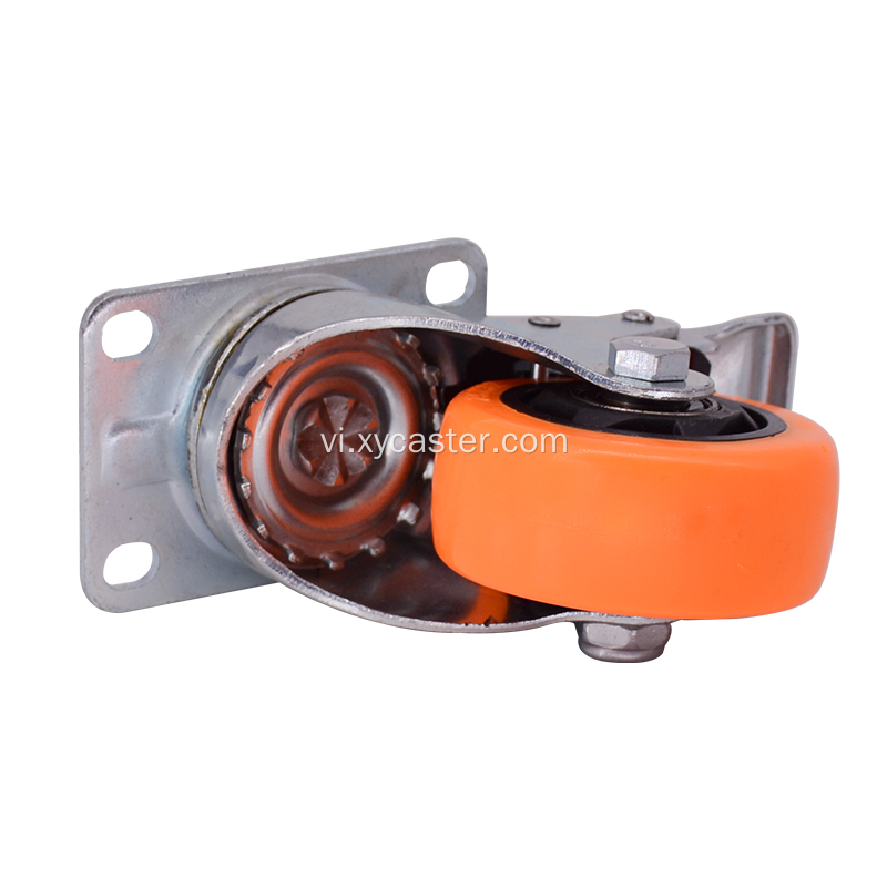 Nhiệm vụ trung bình 3 inch khóa bánh xe caster