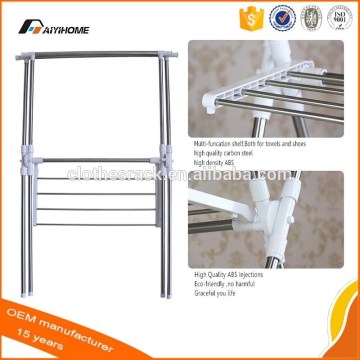X Shape Free Standing Foldable Metal Bathroom Towel Rack