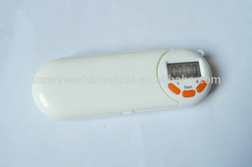 SW-PB25 Porable plastic pill case ABS pill box with timer