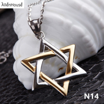 2017 New Six Star Stainless Steel Men's Necklace